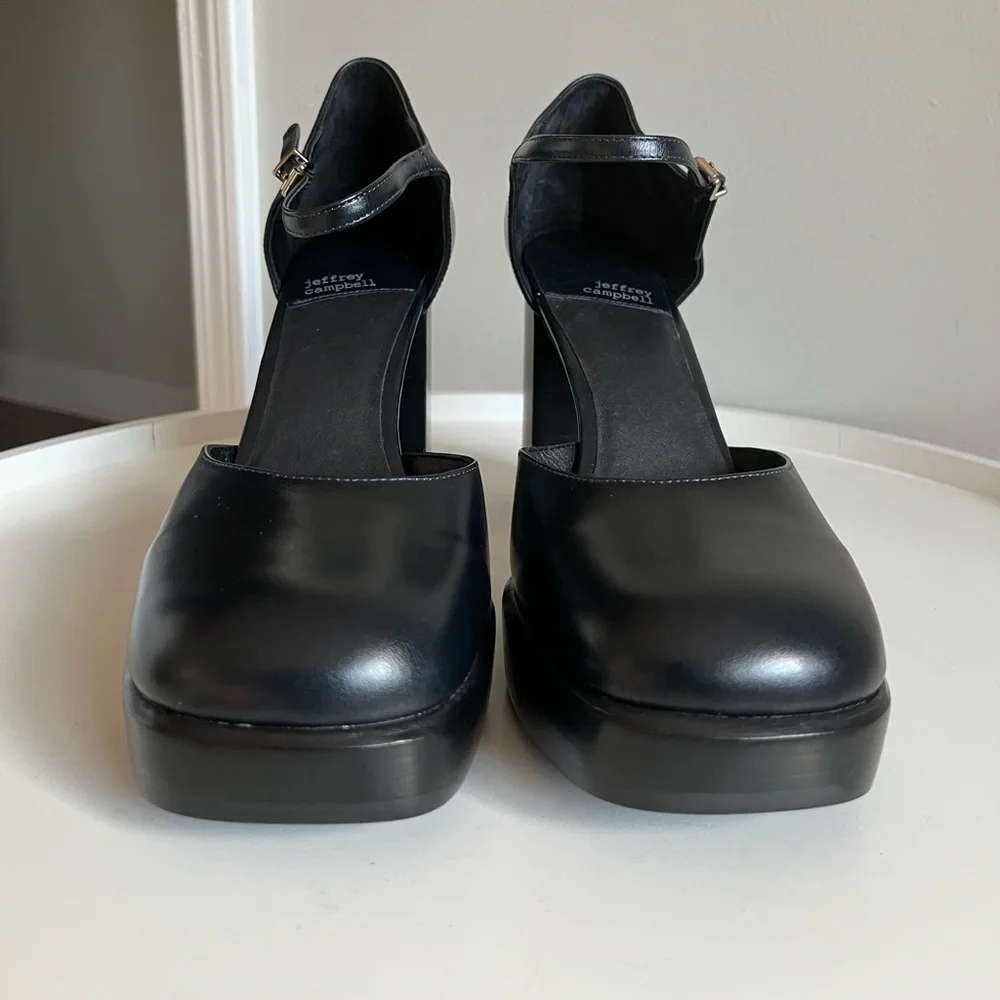 NEW Jeffrey Campbell Star-Man Platform Black Size 11 Goth